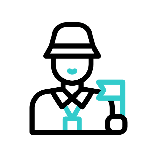 Tour guide icon